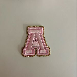 Stoney clover lane x target 2 letter patches. 1 letter A and 1 letter S.